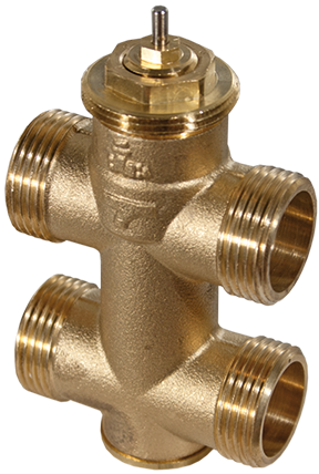 3-way unit valve, PN 16 (el.)